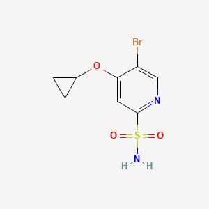 5-Bromo-4-cyclopropoxypyridine-2-sulfonamide