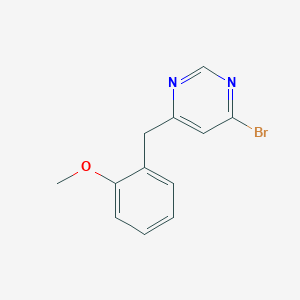 molecular formula C12H11BrN2O B1480968 4-Bromo-6-(2-methoxybenzyl)pyrimidine CAS No. 2092251-91-5