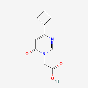 molecular formula C10H12N2O3 B1480969 2-(4-cyclobutyl-6-oxopyrimidin-1(6H)-yl)acetic acid CAS No. 2092808-10-9