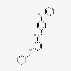 N-{(E)-[3-(benzyloxy)phenyl]methylidene}-N'-phenylbenzene-1,4-diamine