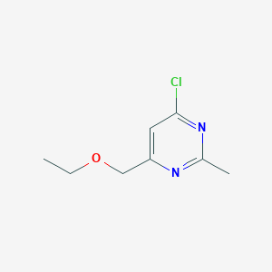 molecular formula C8H11ClN2O B1480971 4-Chloro-6-(ethoxymethyl)-2-methylpyrimidine CAS No. 2090594-46-8