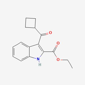 Ethyl 3-(cyclobutylcarbonyl)indole-2-carboxylate