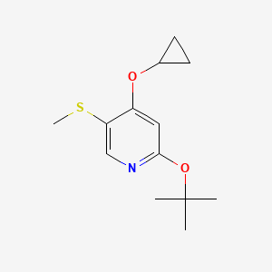 2-Tert-butoxy-4-cyclopropoxy-5-(methylthio)pyridine