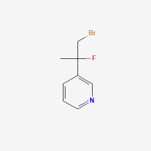 molecular formula C8H9BrFN B1480977 3-(1-Bromo-2-fluoropropan-2-yl)pyridine CAS No. 2090314-11-5