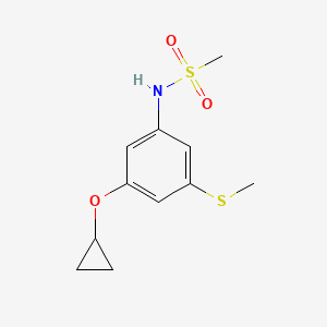 N-(3-Cyclopropoxy-5-(methylthio)phenyl)methanesulfonamide