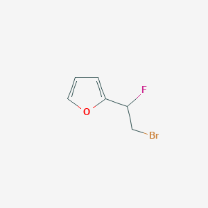 molecular formula C6H6BrFO B1480979 2-(2-溴-1-氟乙基)呋喃 CAS No. 2090278-07-0
