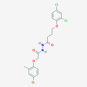 N'-[(4-bromo-2-methylphenoxy)acetyl]-4-(2,4-dichlorophenoxy)butanehydrazide