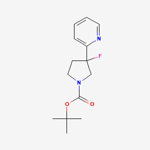Tert-butyl 3-fluoro-3-(pyridin-2-yl)pyrrolidine-1-carboxylate