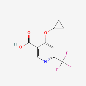 4-Cyclopropoxy-6-(trifluoromethyl)nicotinic acid