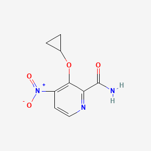 3-Cyclopropoxy-4-nitropicolinamide