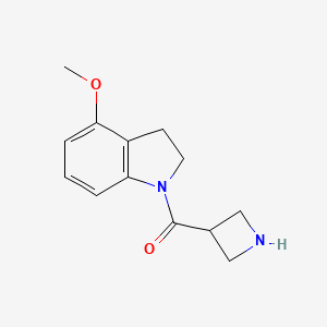 molecular formula C13H16N2O2 B1480988 Azetidin-3-yl(4-methoxyindolin-1-yl)methanone CAS No. 2098015-89-3