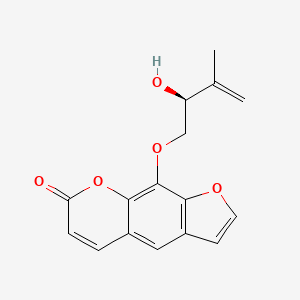 9-[[(2R)-2-Hydroxy-3-methyl-3-buten-1-yl]oxy]-7H-furo[3,2-g][1]benzopyran-7-one; (+)-Isogospherol