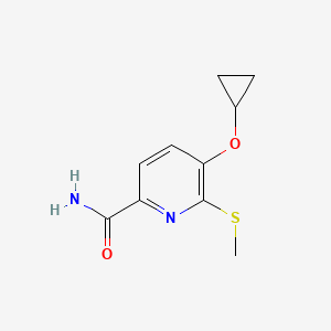 5-Cyclopropoxy-6-(methylthio)picolinamide