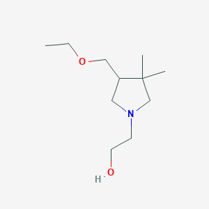 2-(4-(Ethoxymethyl)-3,3-dimethylpyrrolidin-1-yl)ethan-1-ol