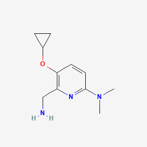 6-(Aminomethyl)-5-cyclopropoxy-N,N-dimethylpyridin-2-amine