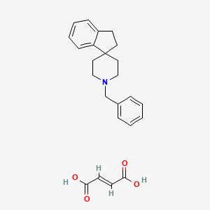 molecular formula C24H27NO4 B14809912 1'-benzylspiro[1,2-dihydroindene-3,4'-piperidine];(E)-but-2-enedioic acid 