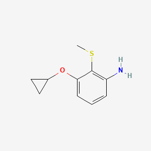 3-Cyclopropoxy-2-(methylthio)aniline