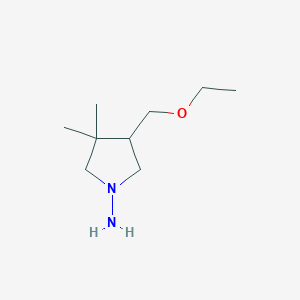 4-(Ethoxymethyl)-3,3-dimethylpyrrolidin-1-amine