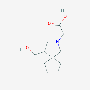 molecular formula C11H19NO3 B1480993 2-(4-(Hydroxymethyl)-2-azaspiro[4.4]nonan-2-yl)acetic acid CAS No. 2091577-09-0
