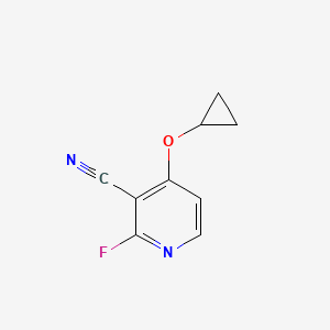 molecular formula C9H7FN2O B14809946 4-Cyclopropoxy-2-fluoronicotinonitrile 