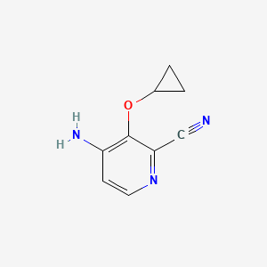 4-Amino-3-cyclopropoxypicolinonitrile