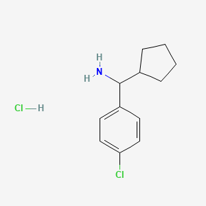 (4-Chlorophenyl)(cyclopentyl)methanamine hydrochloride