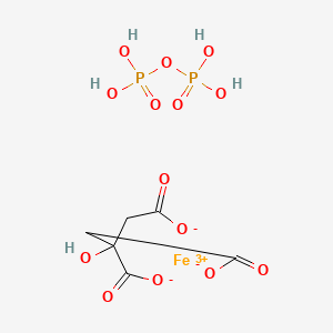 2-hydroxypropane-1,2,3-tricarboxylate;iron(3+);phosphono dihydrogen phosphate