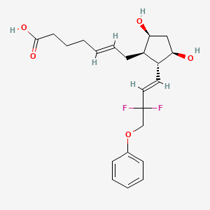 molecular formula C22H28F2O5 B14809972 (E)-7-[(1R,2R,3R,5S)-2-[(E)-3,3-difluoro-4-phenoxybut-1-enyl]-3,5-dihydroxycyclopentyl]hept-5-enoic acid 