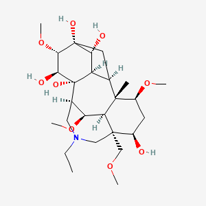 (1S,2R,3R,4R,5R,6S,7S,8R,9R,13R,14R,16S,17S,18R)-11-Ethyl-6,16,18-trimethoxy-13-(methoxymethyl)-1-methyl-11-azapentacyclo[7.7.2.12,5.03,8.013,17]nonadecane-4,5,7,8,14-pentol