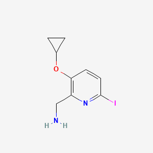 (3-Cyclopropoxy-6-iodopyridin-2-YL)methanamine