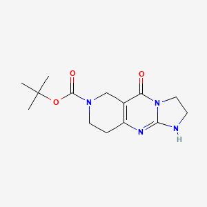 tert-butyl 5-oxo-2,3,6,8,9,10-hexahydroimidazo[1,2-a]pyrido[4,3-d]pyrimidine-7(5H)-carboxylate