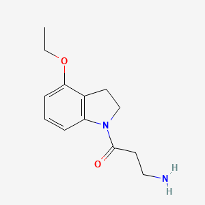3-Amino-1-(4-ethoxyindolin-1-yl)propan-1-one