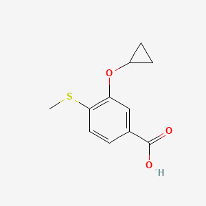 3-Cyclopropoxy-4-(methylthio)benzoic acid