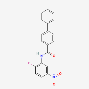 molecular formula C19H13FN2O3 B14810025 N-(2-fluoro-5-nitrophenyl)biphenyl-4-carboxamide 