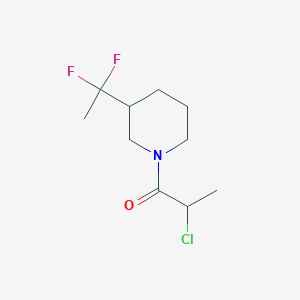 2-Chloro-1-(3-(1,1-difluoroethyl)piperidin-1-yl)propan-1-one