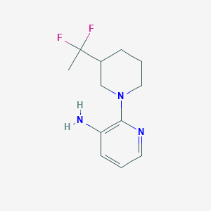 molecular formula C12H17F2N3 B1481004 2-(3-(1,1-Difluoroethyl)piperidin-1-yl)pyridin-3-amine CAS No. 2098124-39-9