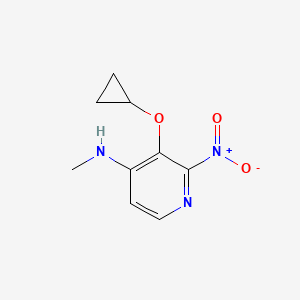 3-Cyclopropoxy-N-methyl-2-nitropyridin-4-amine