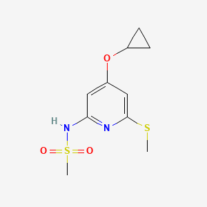 N-(4-Cyclopropoxy-6-(methylthio)pyridin-2-YL)methanesulfonamide