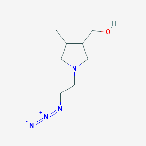 (1-(2-Azidoethyl)-4-methylpyrrolidin-3-yl)methanol