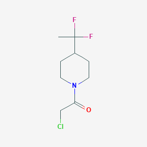 molecular formula C9H14ClF2NO B1481012 2-氯-1-(4-(1,1-二氟乙基)哌啶-1-基)乙酮 CAS No. 2091652-56-9