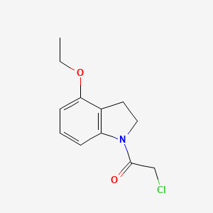 molecular formula C12H14ClNO2 B1481013 2-Chloro-1-(4-ethoxyindolin-1-yl)ethan-1-one CAS No. 2092562-83-7