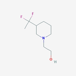 molecular formula C9H17F2NO B1481014 2-(3-(1,1-二氟乙基)哌啶-1-基)乙醇 CAS No. 2092513-95-4