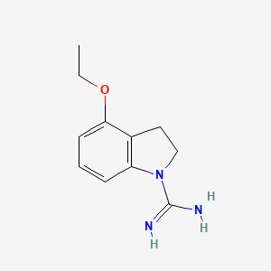 molecular formula C11H15N3O B1481015 4-乙氧基吲哚啉-1-甲酰亚胺酰胺 CAS No. 2098091-22-4