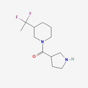 molecular formula C12H20F2N2O B1481016 (3-(1,1-Difluoroethyl)piperidin-1-yl)(pyrrolidin-3-yl)methanone CAS No. 2098032-89-2