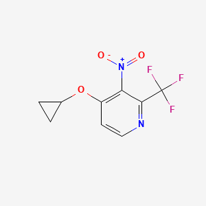 4-Cyclopropoxy-3-nitro-2-(trifluoromethyl)pyridine