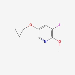 5-Cyclopropoxy-3-iodo-2-methoxypyridine