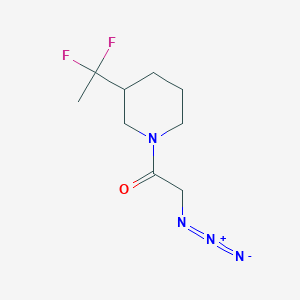 2-Azido-1-(3-(1,1-difluoroethyl)piperidin-1-yl)ethan-1-one