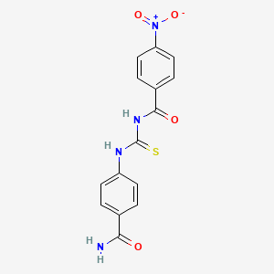 N-[(4-carbamoylphenyl)carbamothioyl]-4-nitrobenzamide