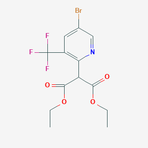 Diethyl 2-(5-bromo-3-(trifluoromethyl)pyridin-2-yl)malonate