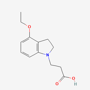 molecular formula C13H17NO3 B1481024 3-(4-Ethoxyindolin-1-yl)propanoic acid CAS No. 2097955-47-8